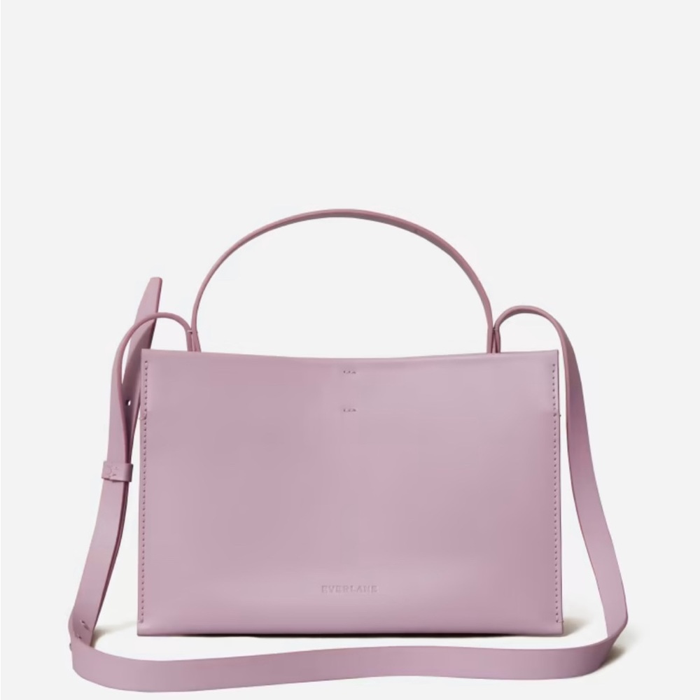 Everlane Lunchbox Bag in Lilac - Italian Leather Crossbody